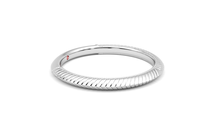 Taylor & Hart Calico Wedding Ring 360 degree image 8