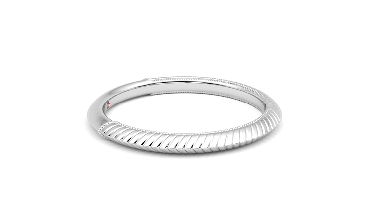 Taylor & Hart Calico Wedding Ring 360 degree image 9