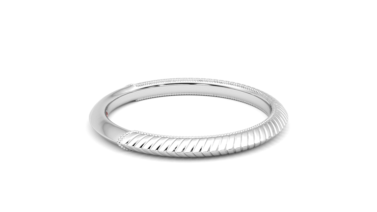Taylor & Hart Calico Wedding Ring 360 degree image 10