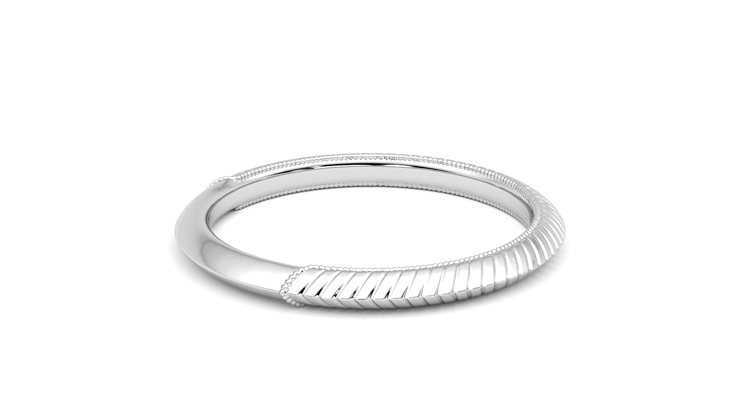 Taylor & Hart Calico Wedding Ring 360 degree image 11