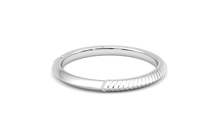 Taylor & Hart Calico Wedding Ring 360 degree image 12