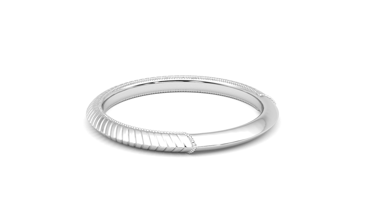 Taylor & Hart Calico Wedding Ring 360 degree image 18