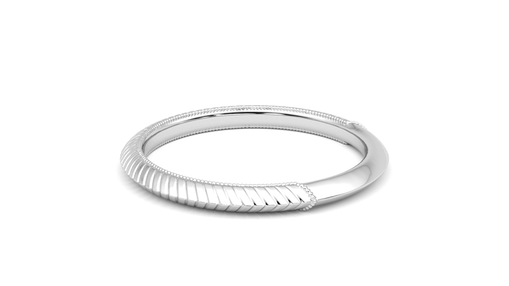 Taylor & Hart Calico Wedding Ring 360 degree image 19