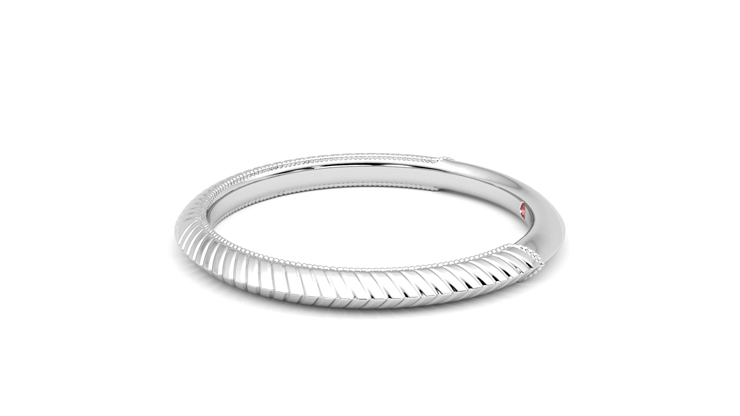 Taylor & Hart Calico Wedding Ring 360 degree image 21
