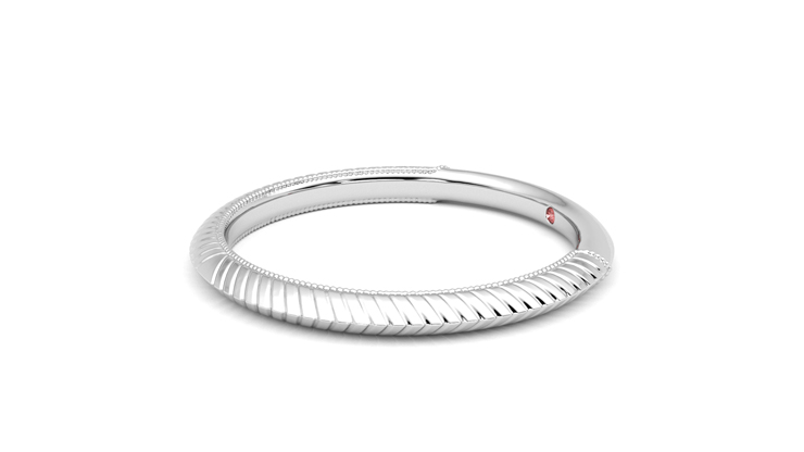 Taylor & Hart Calico Wedding Ring 360 degree image 22