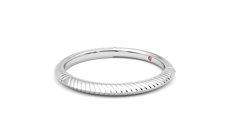Taylor & Hart Calico Wedding Ring 360 degree image 23