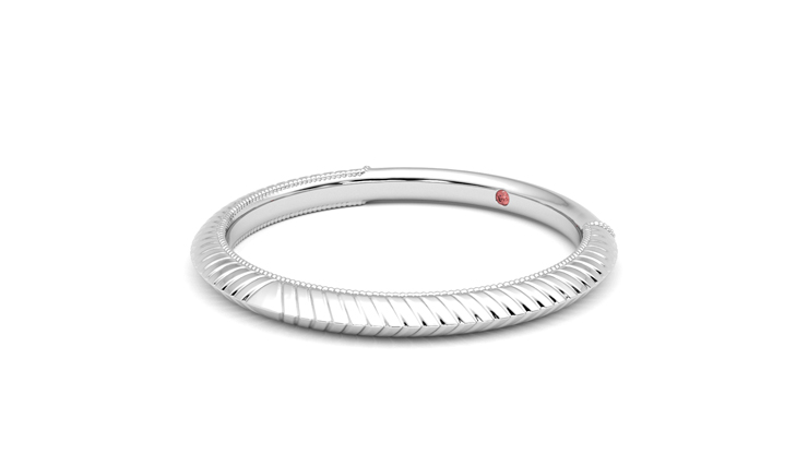 Taylor & Hart Calico Wedding Ring 360 degree image 24