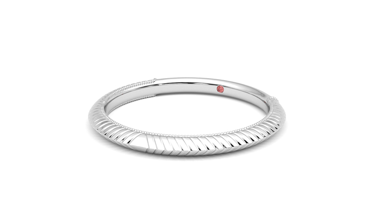 Taylor & Hart Calico Wedding Ring 360 degree image 25