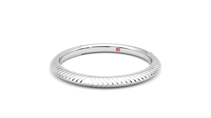 Taylor & Hart Calico Wedding Ring 360 degree image 26