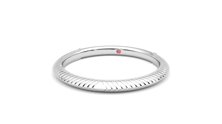 Taylor & Hart Calico Wedding Ring 360 degree image 27