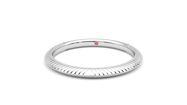 Taylor & Hart Calico Wedding Ring 360 degree image 28