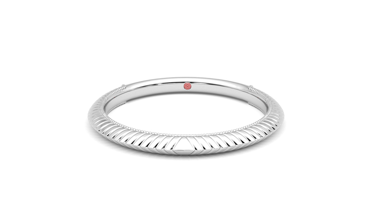 Taylor & Hart Calico Wedding Ring 360 degree image 29