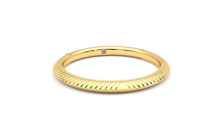 Taylor & Hart Calico Wedding Ring 360 degree image 3