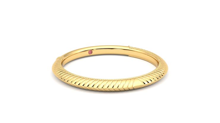 Taylor & Hart Calico Wedding Ring 360 degree image 5