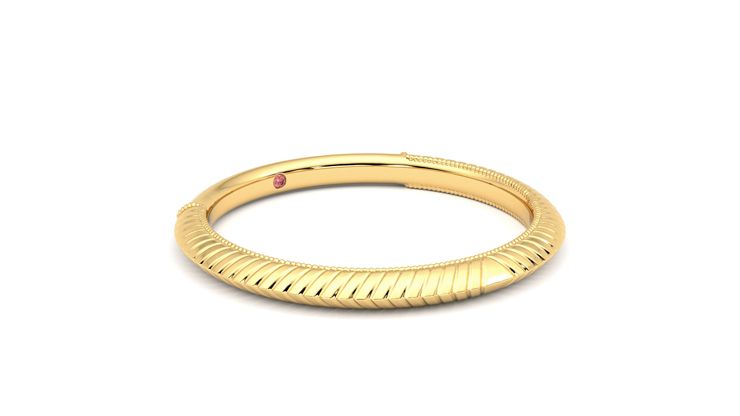 Taylor & Hart Calico Wedding Ring 360 degree image 6