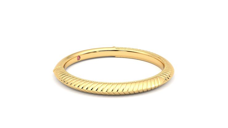 Taylor & Hart Calico Wedding Ring 360 degree image 7