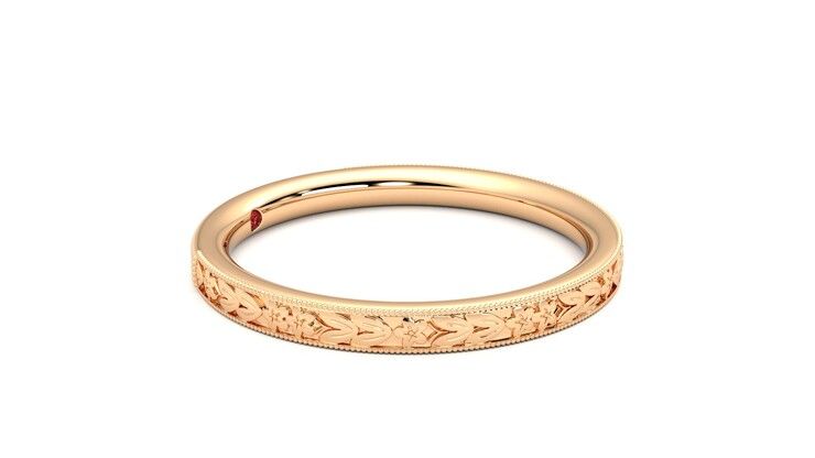 Taylor & Hart Calla Wedding Ring 360 degree image 8