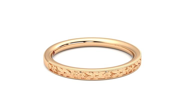 Taylor & Hart Calla Wedding Ring 360 degree image 9