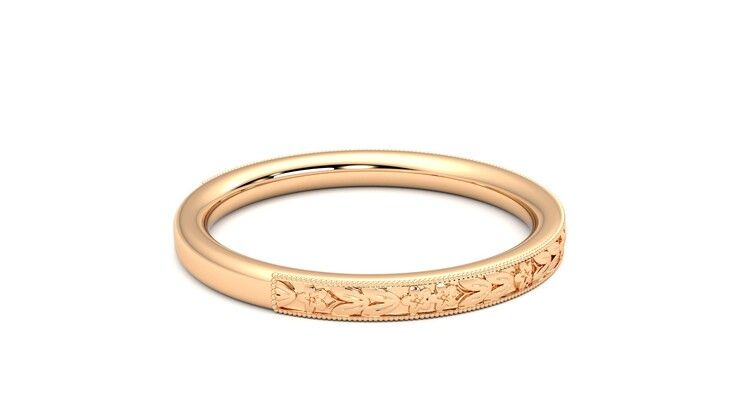 Taylor & Hart Calla Wedding Ring 360 degree image 11