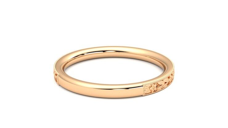 Taylor & Hart Calla Wedding Ring 360 degree image 14