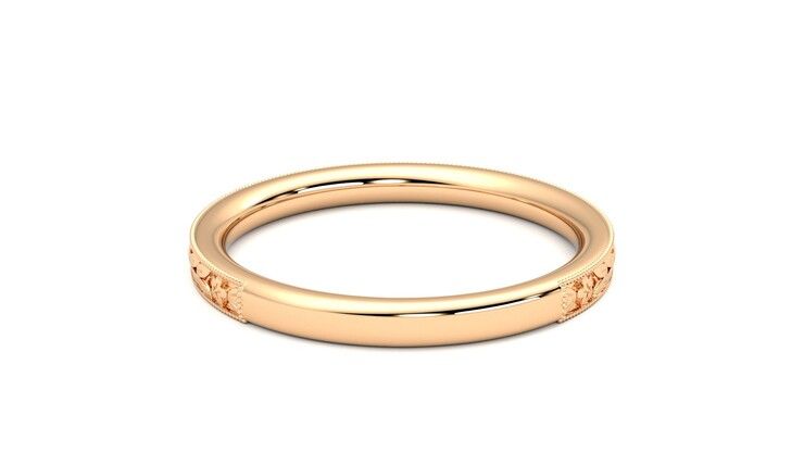Taylor & Hart Calla Wedding Ring 360 degree image 15