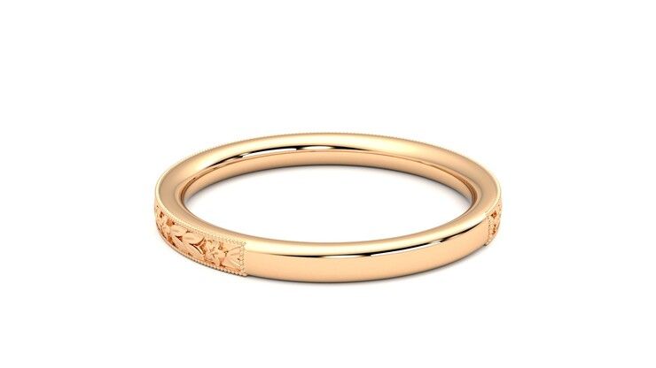 Taylor & Hart Calla Wedding Ring 360 degree image 16