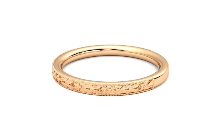 Taylor & Hart Calla Wedding Ring 360 degree image 20