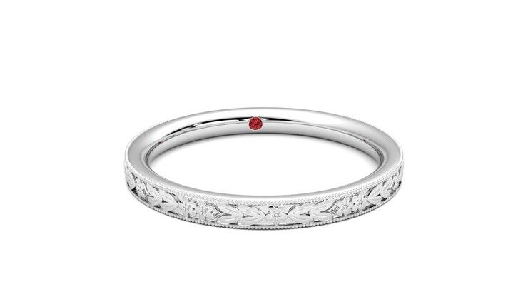 Taylor & Hart Calla Wedding Ring 360 degree image 2