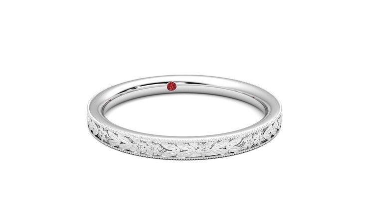 Taylor & Hart Calla Wedding Ring 360 degree image 3