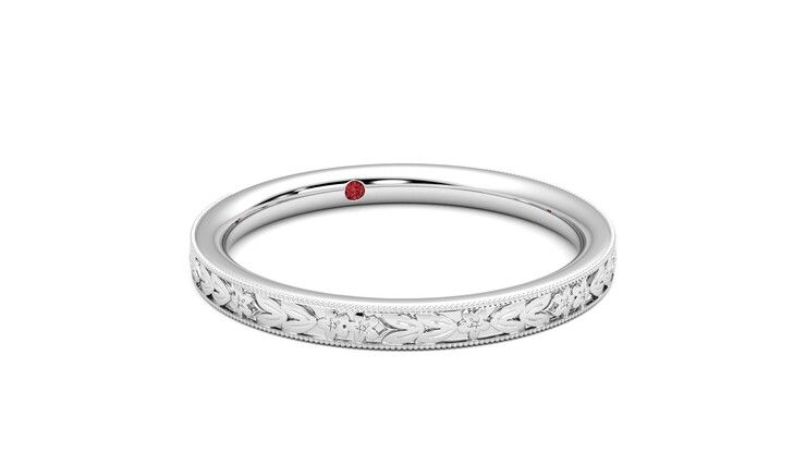 Taylor & Hart Calla Wedding Ring 360 degree image 4