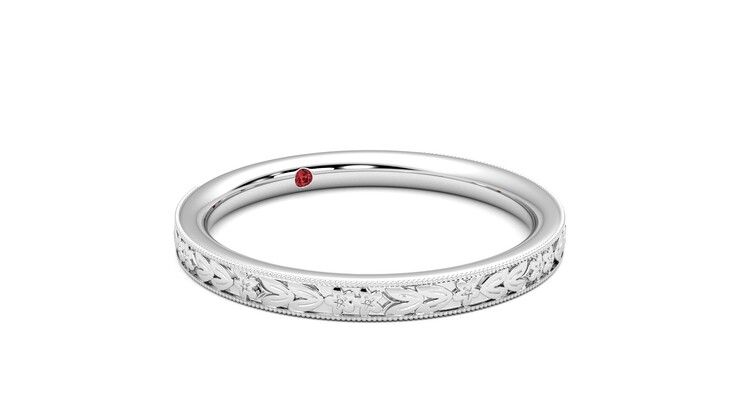 Taylor & Hart Calla Wedding Ring 360 degree image 5