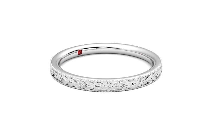 Taylor & Hart Calla Wedding Ring 360 degree image 6