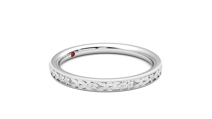 Taylor & Hart Calla Wedding Ring 360 degree image 7