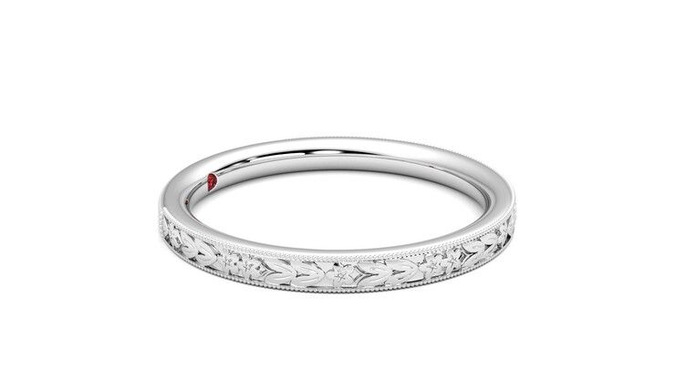 Taylor & Hart Calla Wedding Ring 360 degree image 8