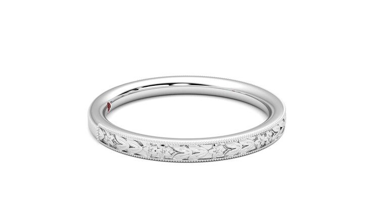 Taylor & Hart Calla Wedding Ring 360 degree image 9