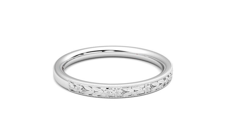 Taylor & Hart Calla Wedding Ring 360 degree image 10