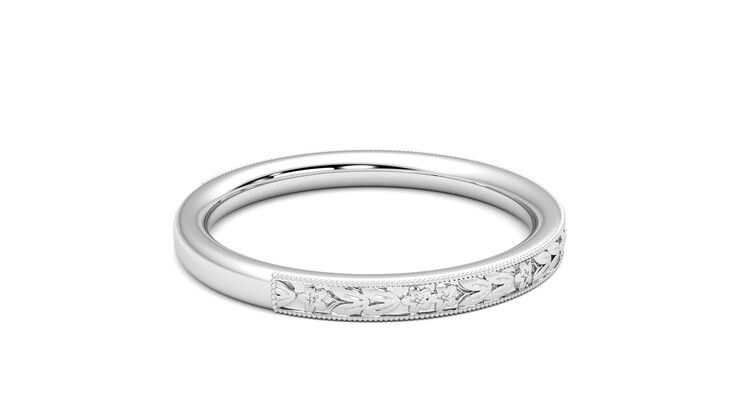 Taylor & Hart Calla Wedding Ring 360 degree image 11