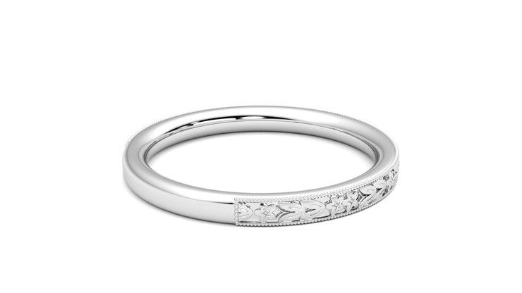Taylor & Hart Calla Wedding Ring 360 degree image 12