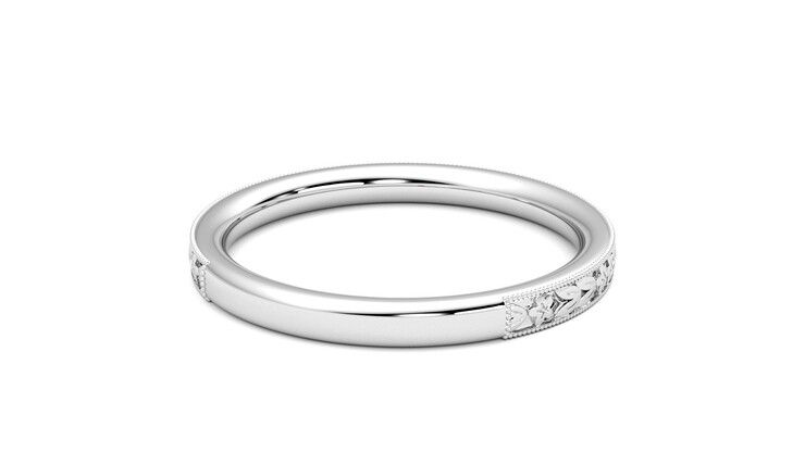 Taylor & Hart Calla Wedding Ring 360 degree image 14