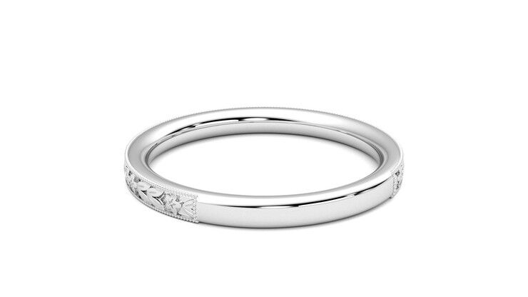Taylor & Hart Calla Wedding Ring 360 degree image 16