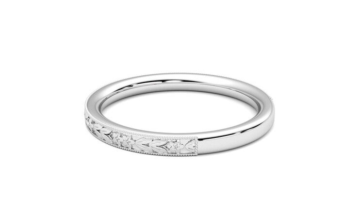 Taylor & Hart Calla Wedding Ring 360 degree image 18