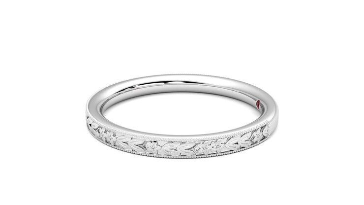 Taylor & Hart Calla Wedding Ring 360 degree image 21