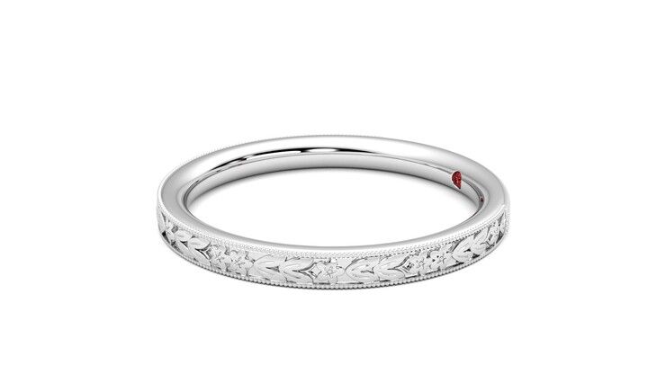 Taylor & Hart Calla Wedding Ring 360 degree image 22