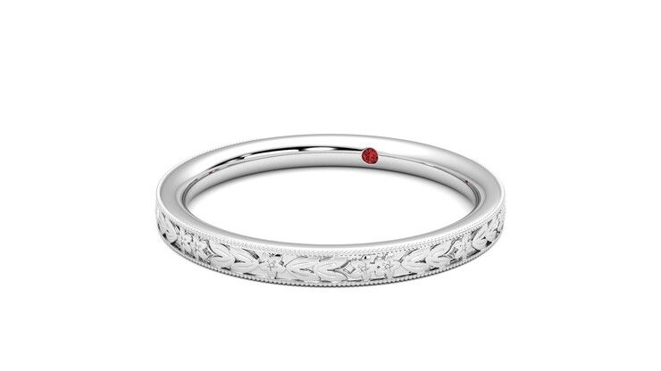 Taylor & Hart Calla Wedding Ring 360 degree image 26