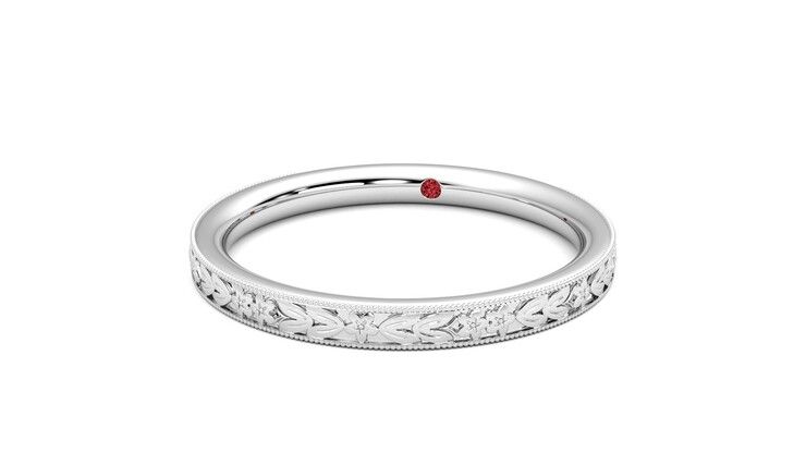 Taylor & Hart Calla Wedding Ring 360 degree image 27