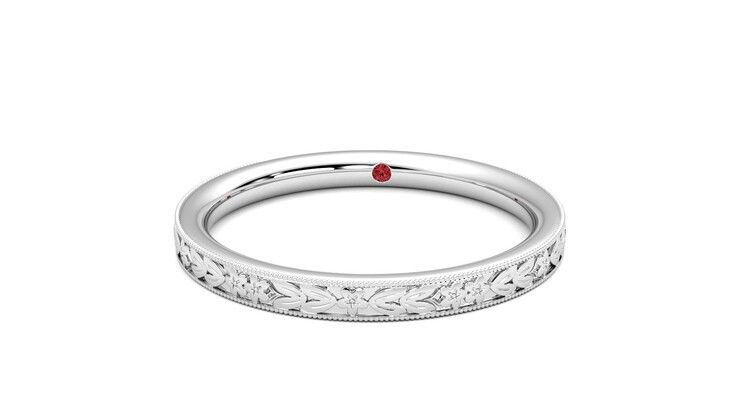 Taylor & Hart Calla Wedding Ring 360 degree image 28