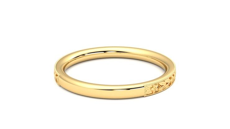 Taylor & Hart Calla Wedding Ring 360 degree image 14