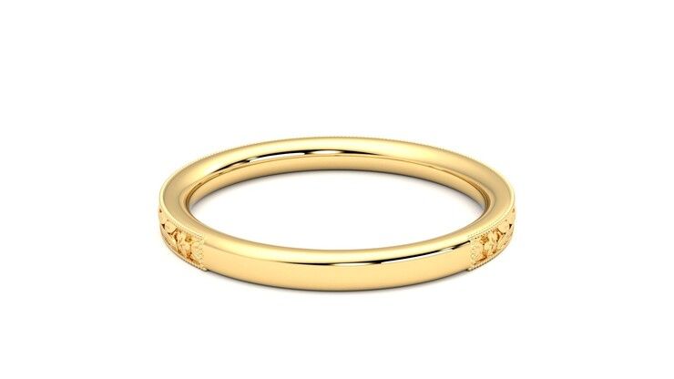Taylor & Hart Calla Wedding Ring 360 degree image 15