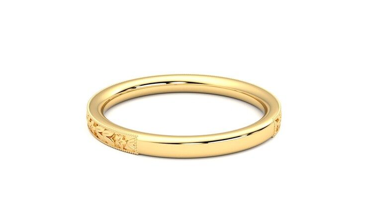 Taylor & Hart Calla Wedding Ring 360 degree image 16