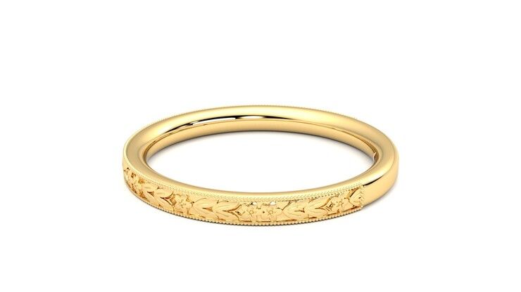 Taylor & Hart Calla Wedding Ring 360 degree image 20